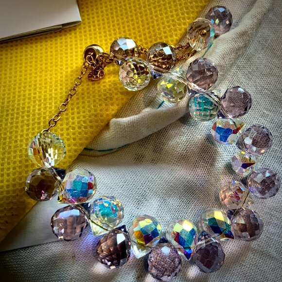 🆕 Multicolor Crystal Statement Bracelet Adjustable Elegant - Picture 5 of 10